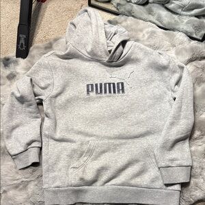 PUMA Kids Light Gray Hoodie